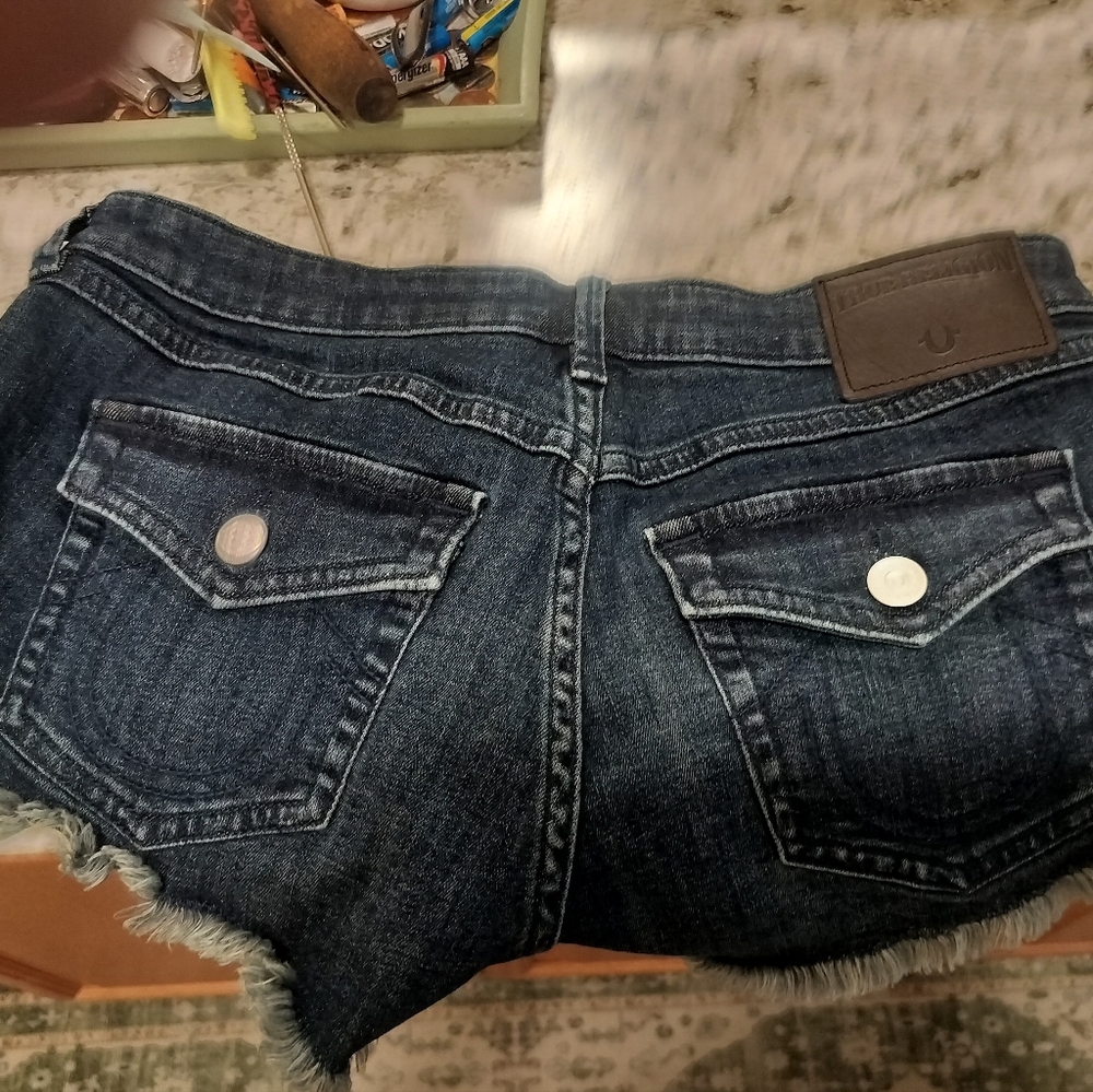 True Religion Blue Denim Women's Shorts